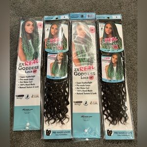 Urban Beauty Naturall 2X Goddess locs 18 inch 4 pack 20 strands each pack